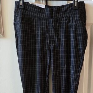 NWT Black and White Checkered Pull on leggings/ pants